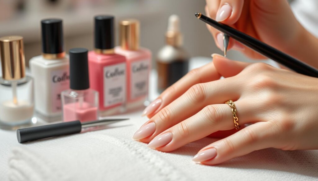 almond nail maintenance