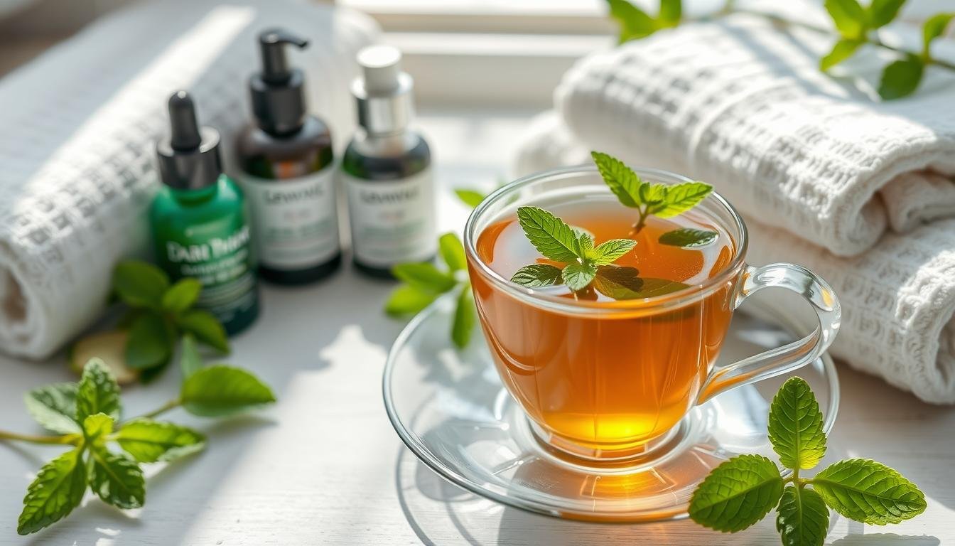 benefits of mint tea for skin