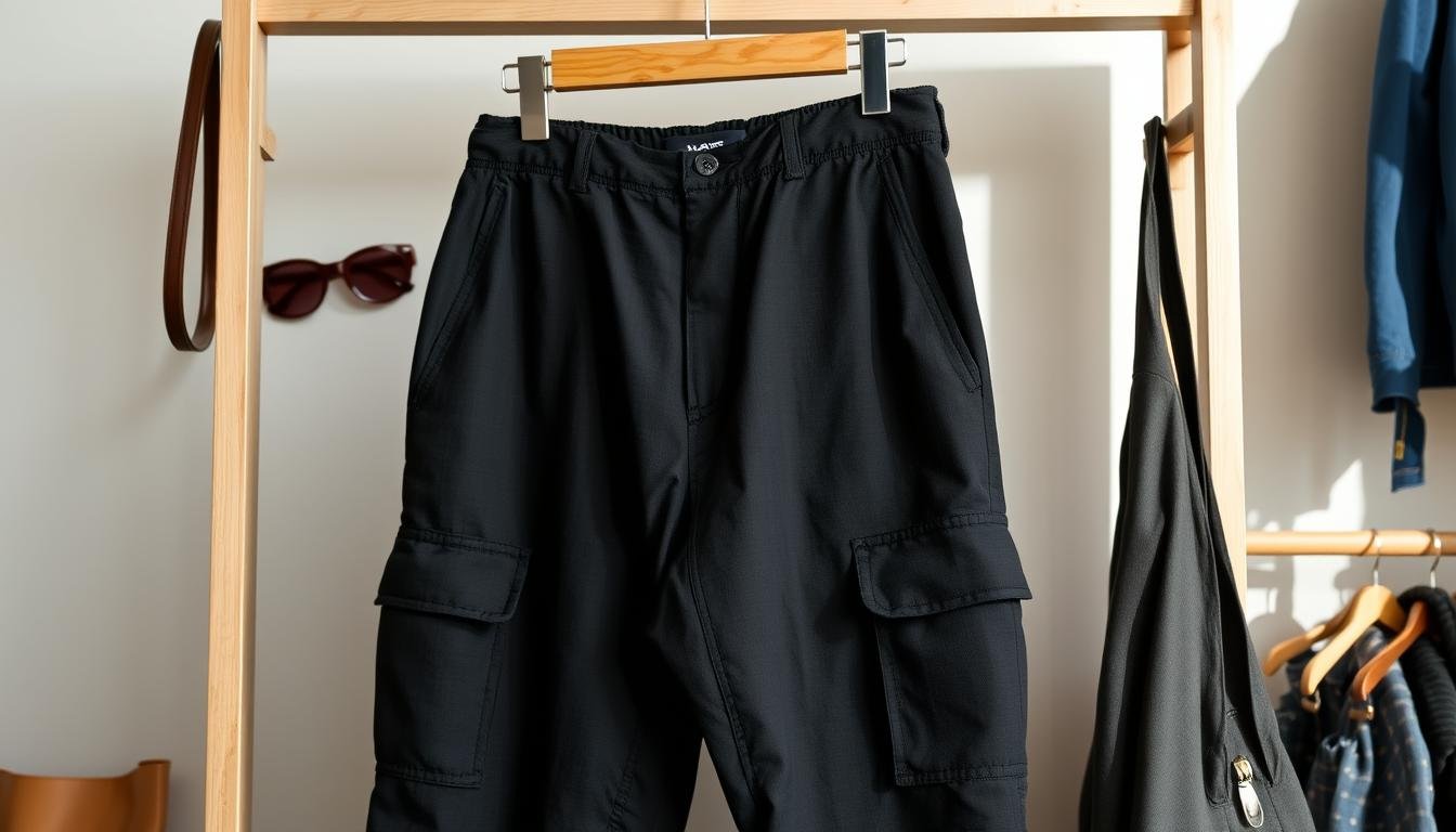 black trousers cargo