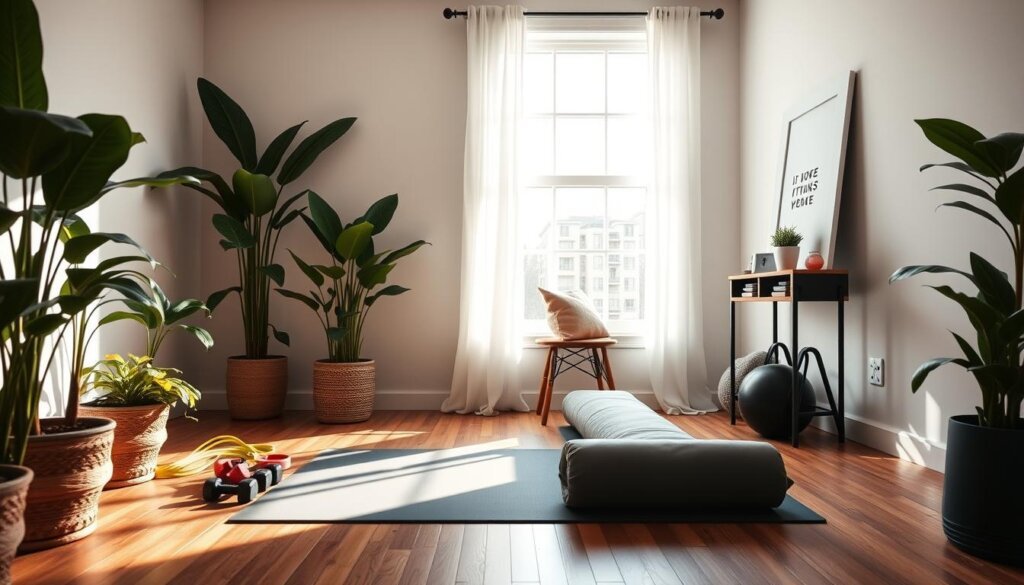 home workout space