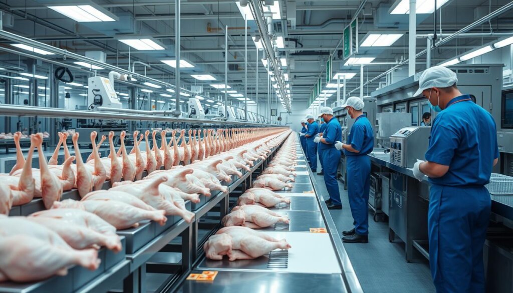 poultry processing line