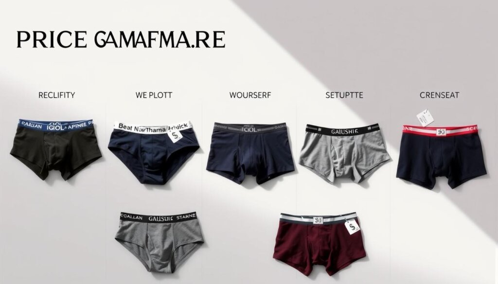 price comparison of men's underwear