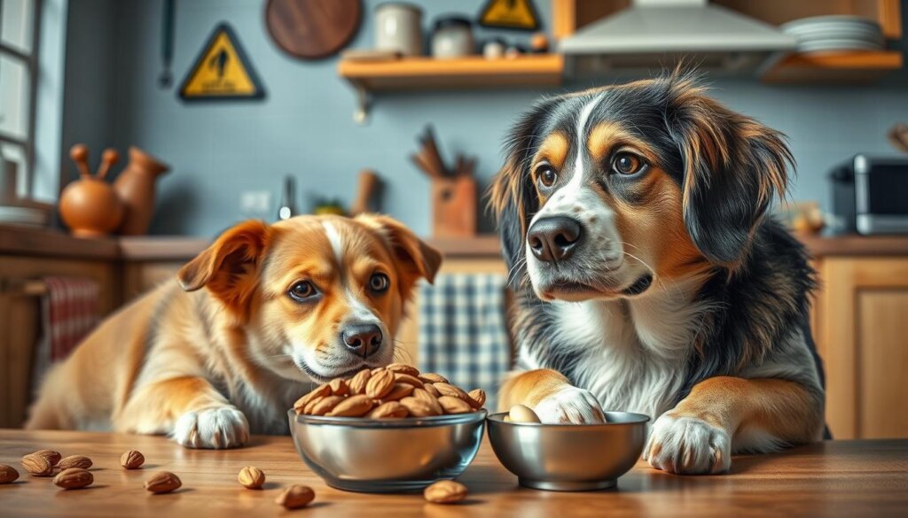 risks of feeding almonds to dogs