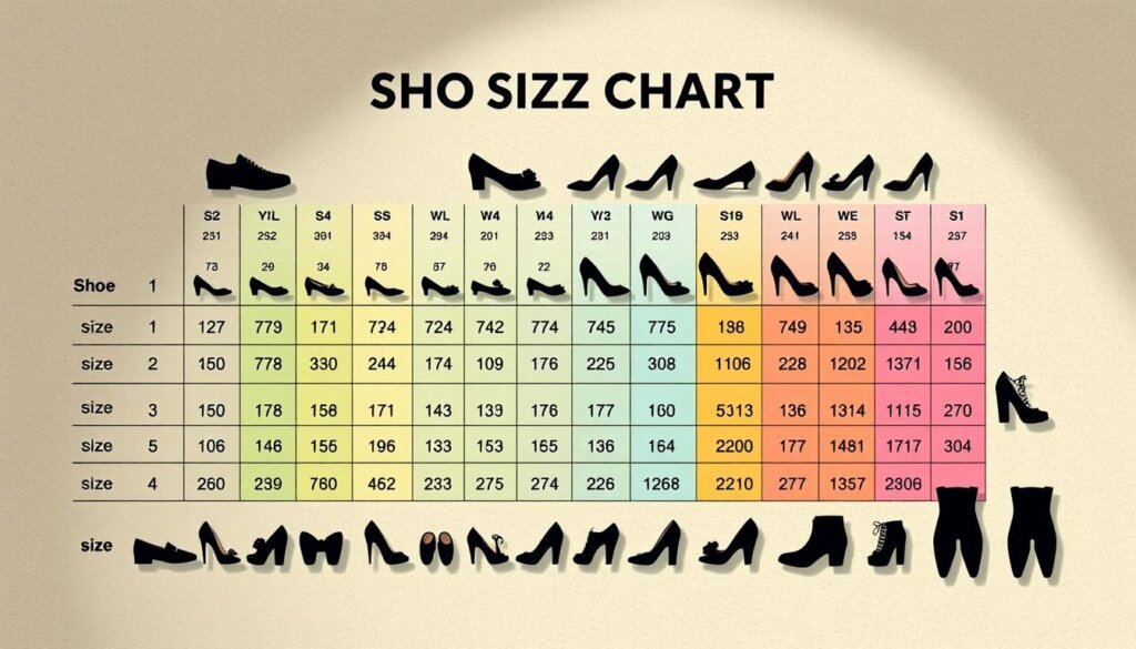 shoe size chart