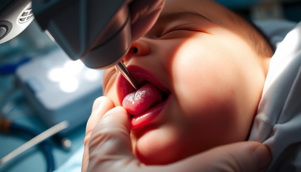 Frenotomy procedure for infants