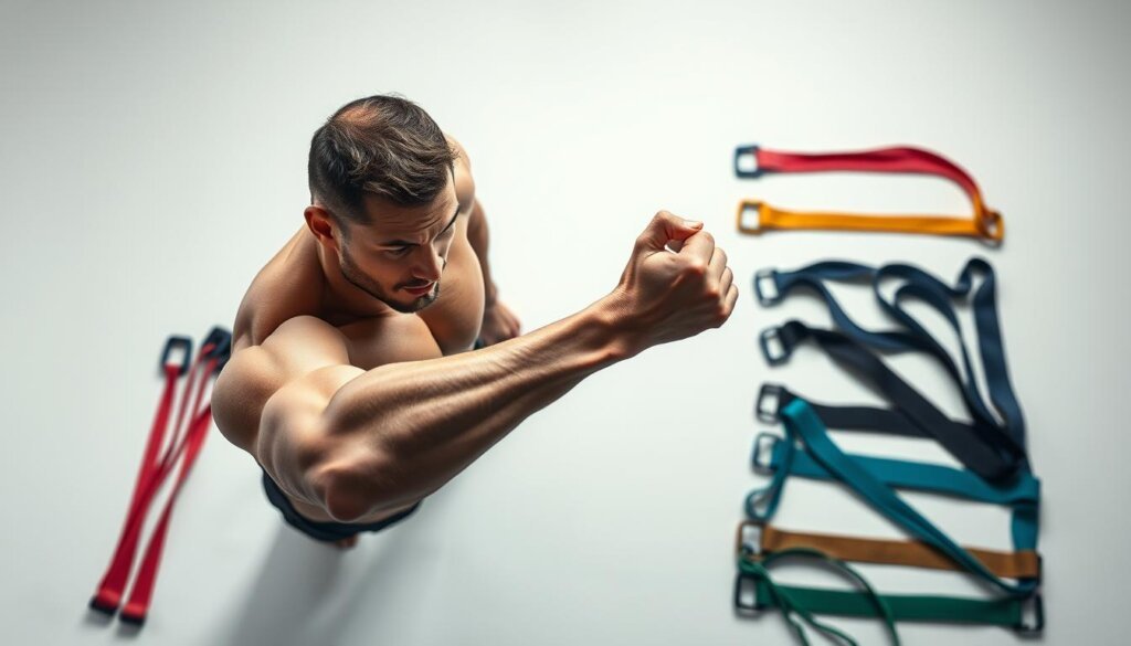 upper body workout with resistance bands