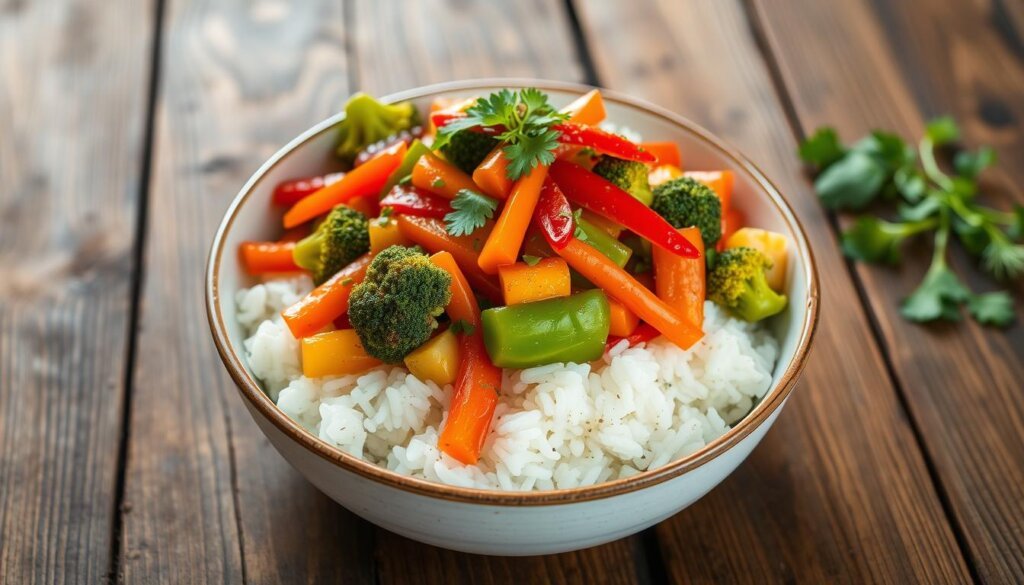 vegetables and rice