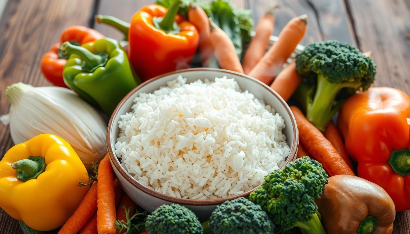 vegetables and rice